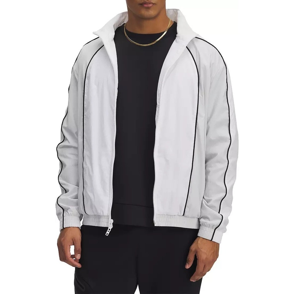 $100 MSRP - Under Armour Men's Size XL - Best Track Jacket, White/Grey